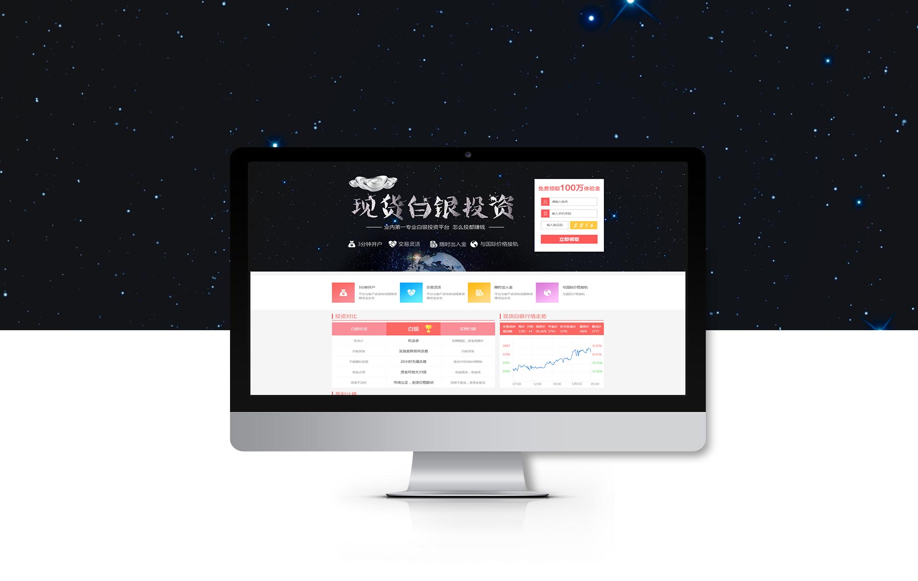 贵金属推广页面