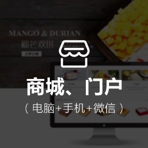 商城、门户套餐：电脑+手机+微信
