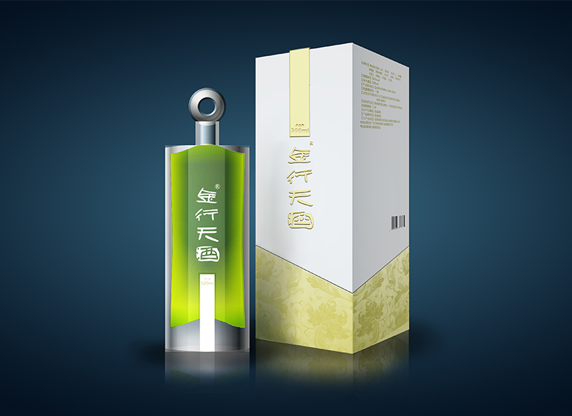 五行金酒 包装设计