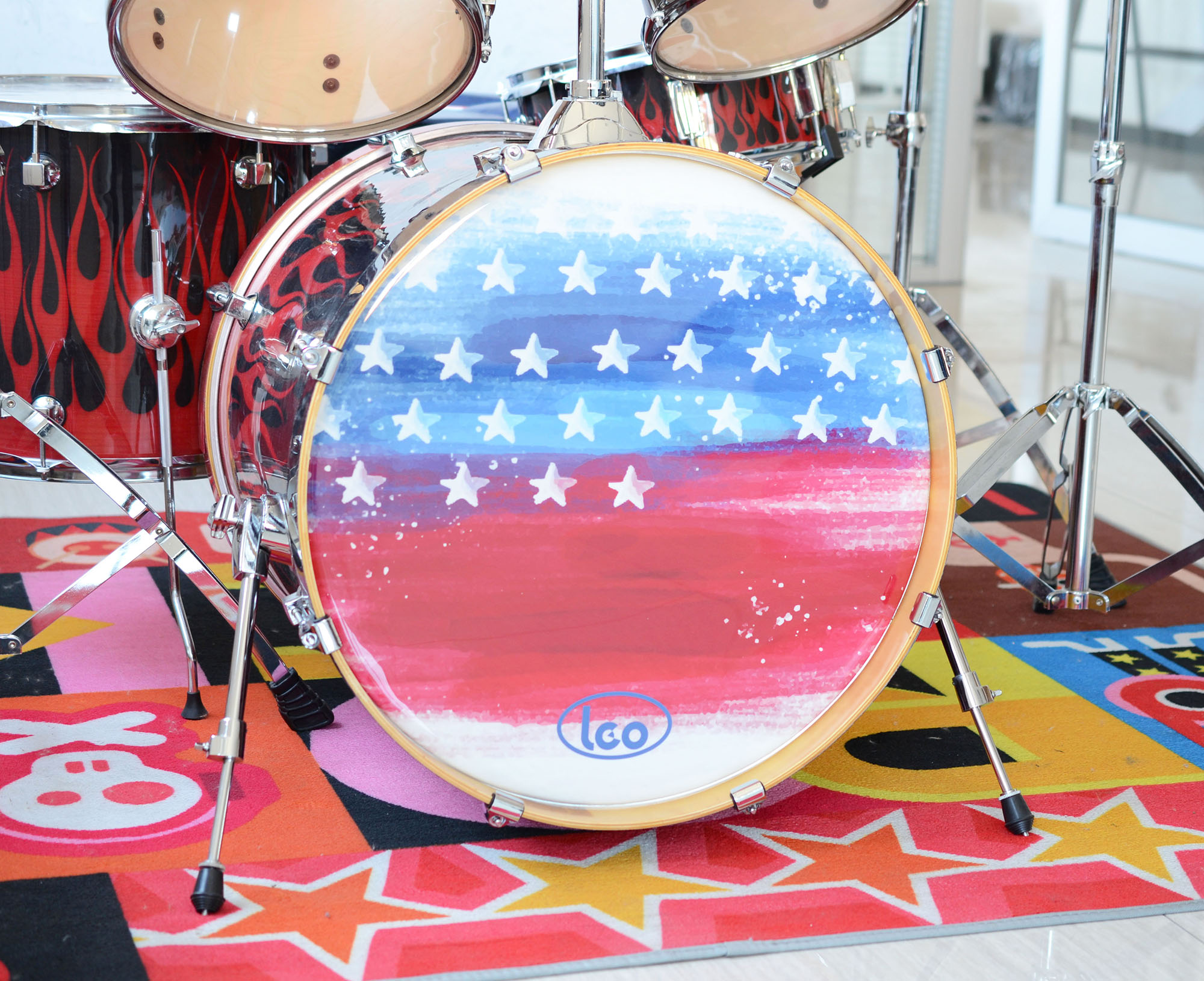 乐器产品鼓面图案设计