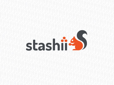 爆可爱的小松鼠元素logo设计标志欣赏