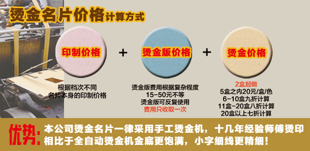 大气烫金名片欣赏