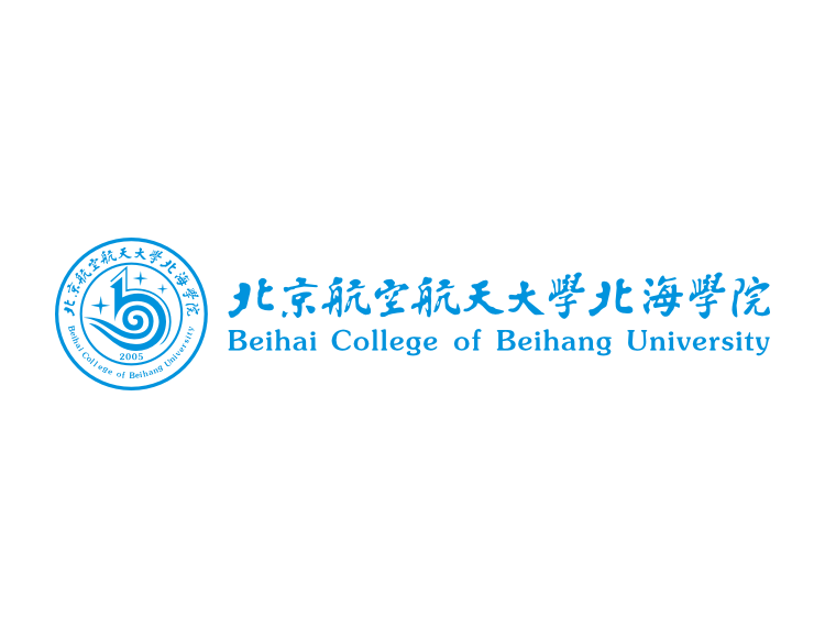 北京航天航空大学北海学院logo设计矢量图
