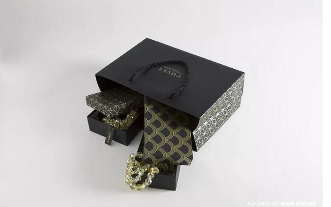 黑色低调珠宝包装设计欣赏