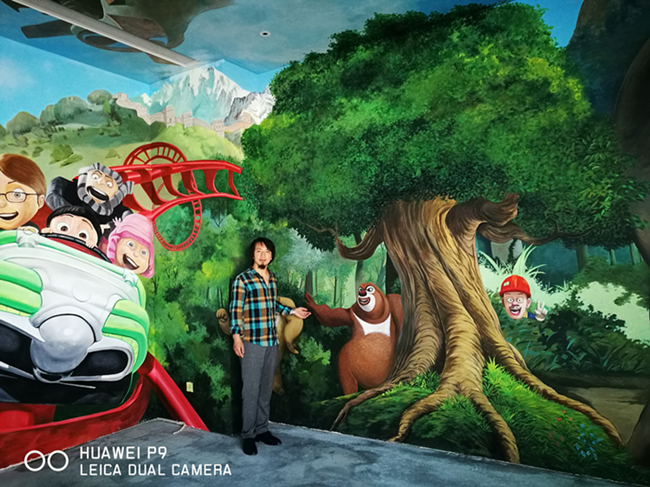 3D壁画 油画 丙烯画 墙绘