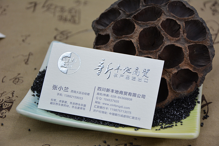 凹凸工艺烫金名片案例展示