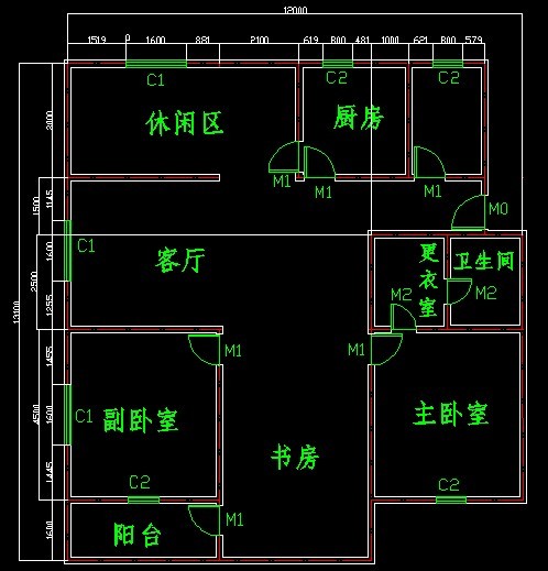 AutoCAD绘制室内设计图步骤 一步步教你画cad室内设计平面图