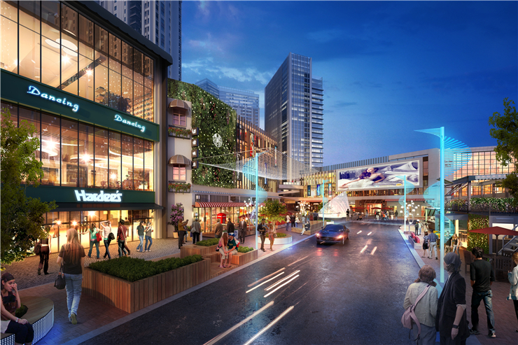 烟台上市里商业街景观设计欣赏