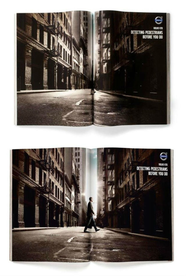 VOLVO AD 杂志行人广告设计欣赏