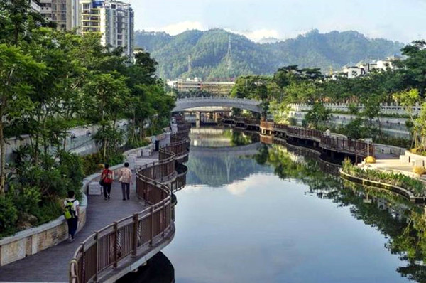 惠州金山河城市河道欣赏