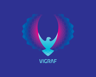 创意英文字母 V logo设计欣赏