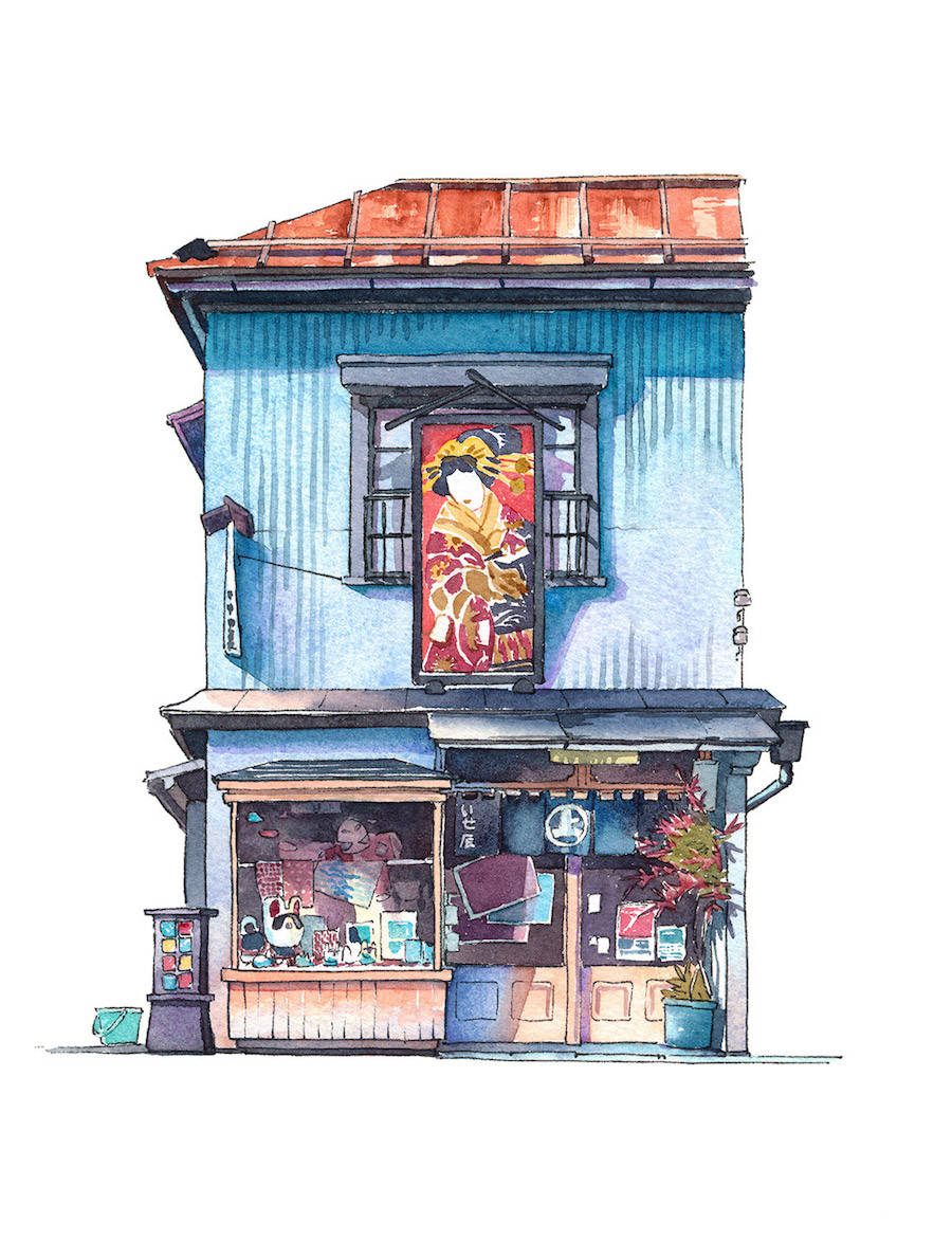 Mateusz Urbanowicz东京店面插图设计