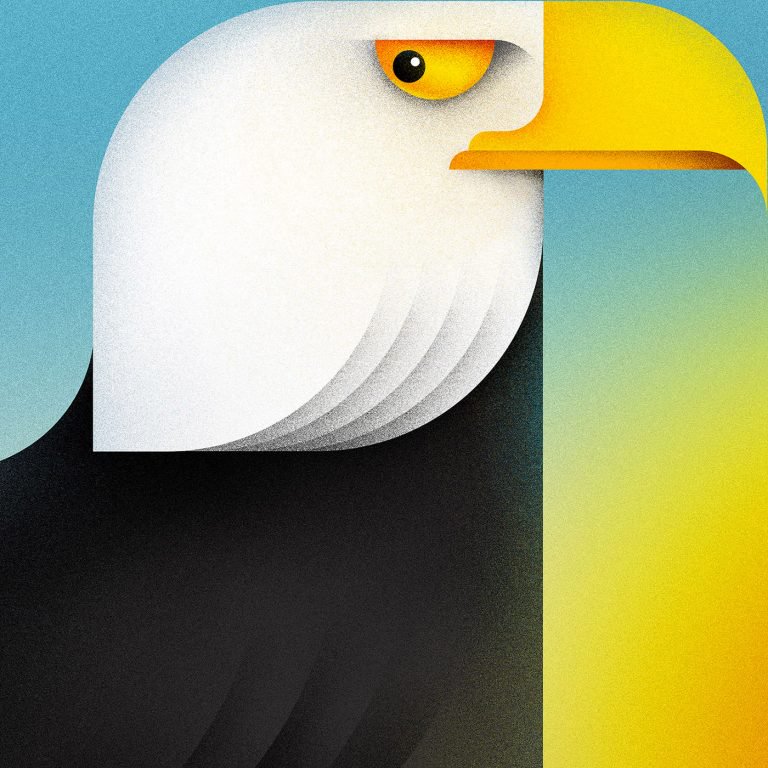 分享一组可爱的动物插画设计欣赏