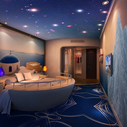 会发光的星空儿童房设计
