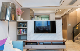 单身公寓客厅装修设计效果图