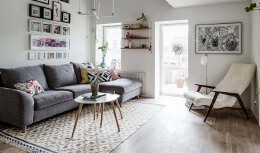 北欧风家庭客厅装修效果图欣赏