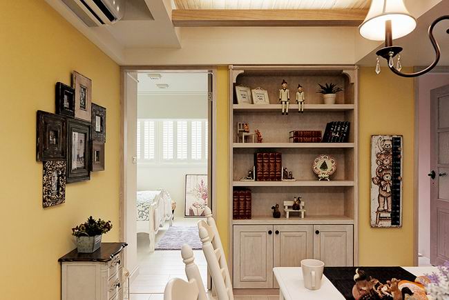 一套美式装修风格的田园别墅装修设计效果图欣赏