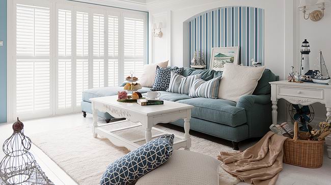 一套美式装修风格的田园别墅装修设计效果图欣赏