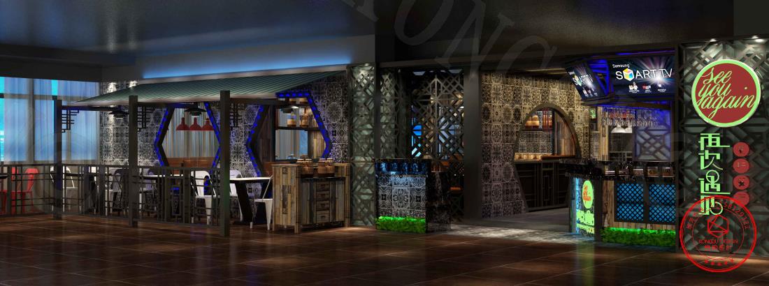 设计服务-专业餐饮设计/宁波余姚-世纪联华-肉蟹煲餐厅