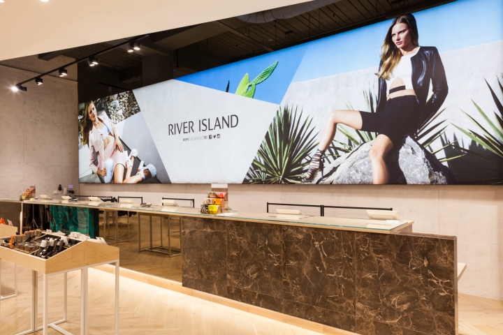 英国高街品牌River Island旗舰店空间设计 英国高街品牌River Island旗舰店专柜设计