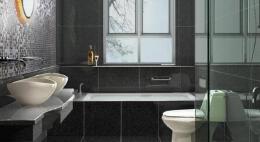 宽敞大气的家庭卫生间装修案例欣赏