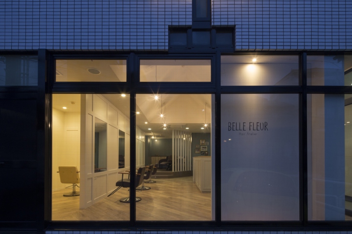 名古屋Belle Fleur美发沙龙品牌和店面设计 名古屋Belle Fleur美发沙龙品牌和店面设计