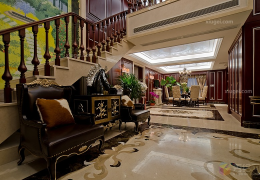 欧式奢华楼梯设计图欣赏