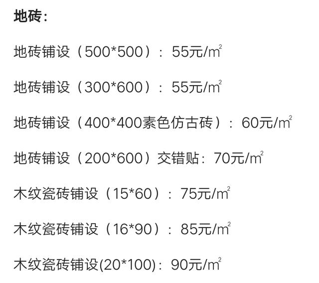 史上最详细装修报价明细表