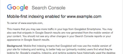 Google向移动优先索引（Mobile-First Index）转移