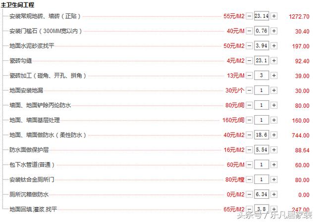总价4.1万装修78㎡新房，报价单详细良心，费用精确到分！
