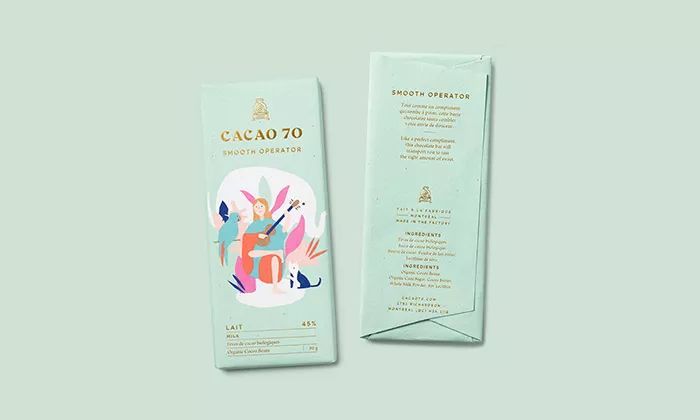 【包装设计】Cacao 70巧克力包装设计