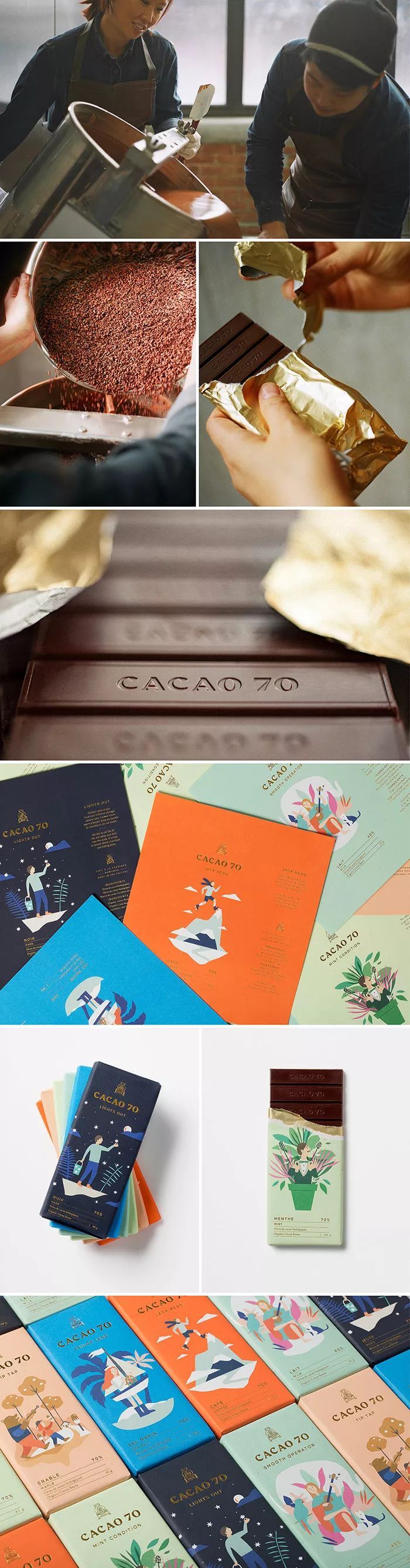 【包装设计】Cacao 70巧克力包装设计