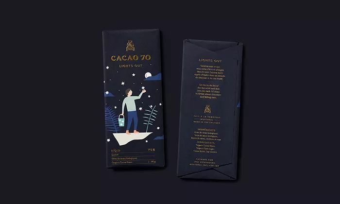 【包装设计】Cacao 70巧克力包装设计