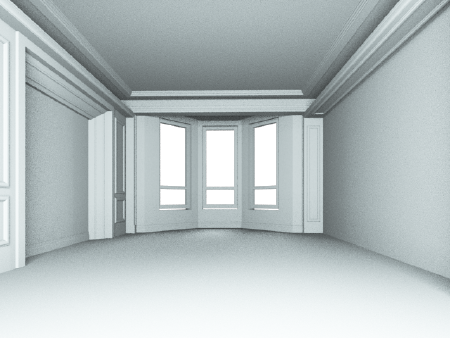 白模卧室三维模型