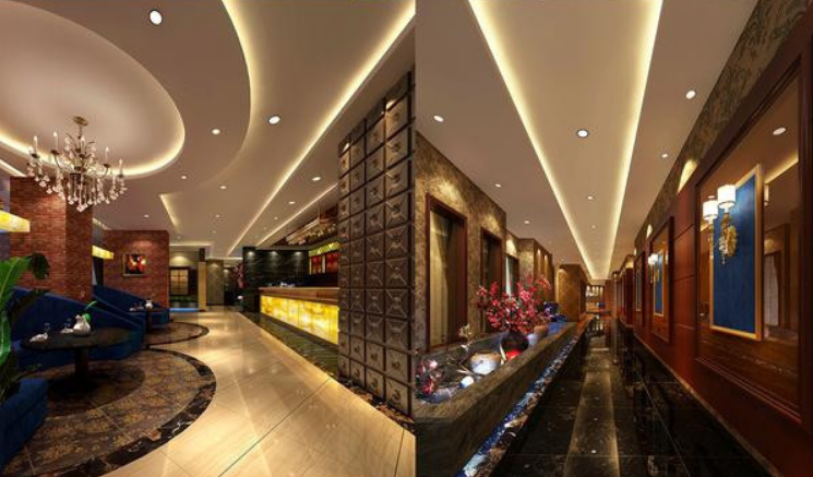 高档咖啡店CAD施工图效果图