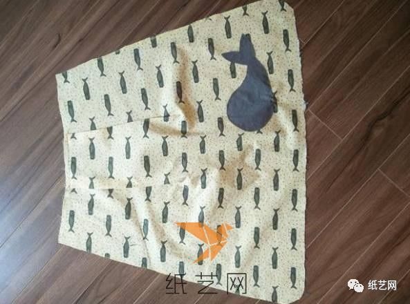 小鲸鱼围裙,布艺手工制作教程