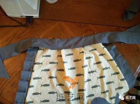 小鲸鱼围裙,布艺手工制作教程
