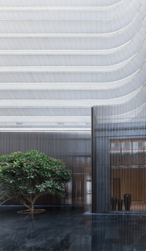 酒店大堂屏风家具装饰图片