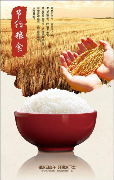 “锄禾日当苦  汗滴禾下土”节约粮食海报欣赏