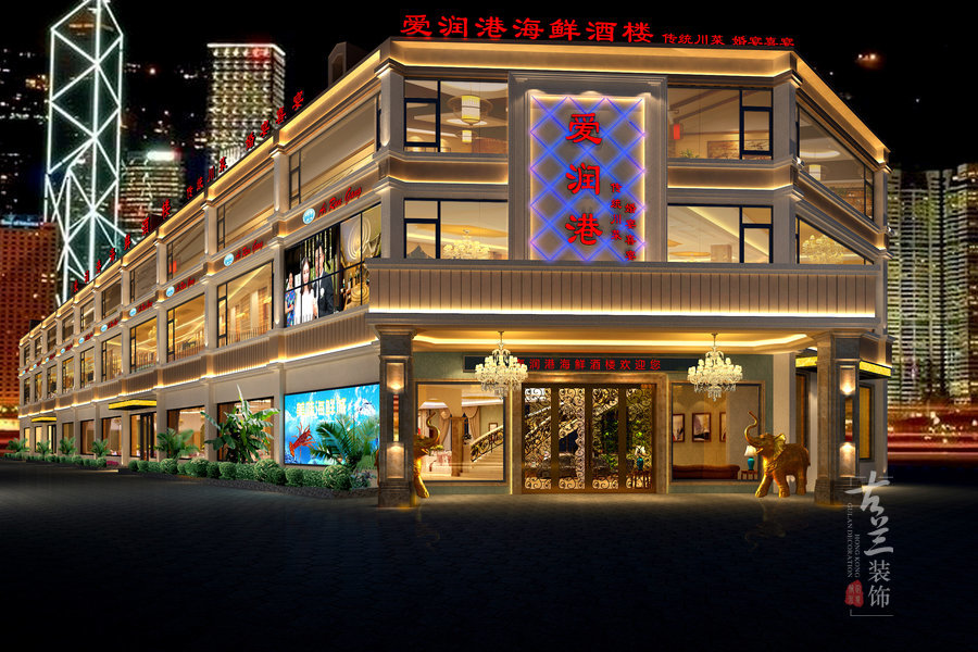 金堂宴会厅效果图-古兰案例赏析