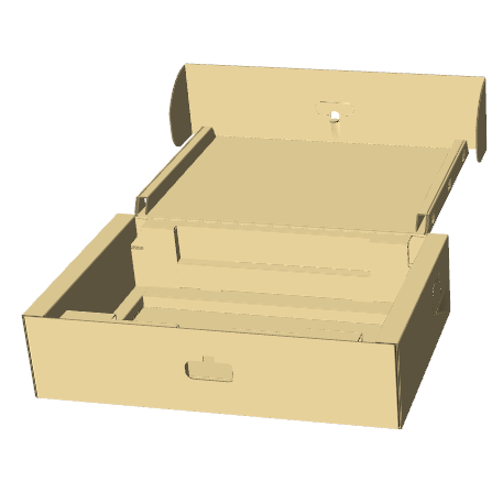 显示器纸折缓冲包装设计