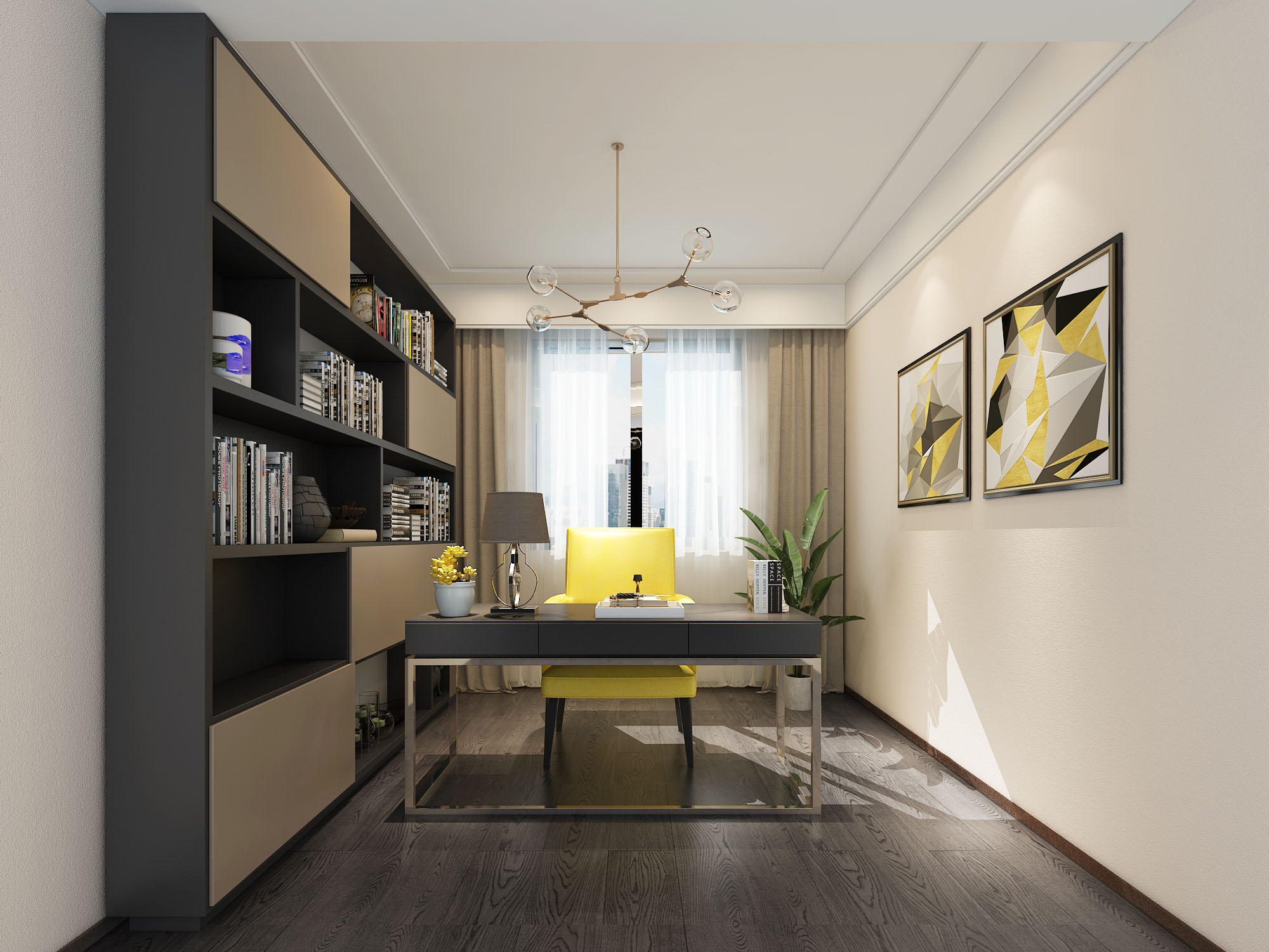 现代风格书房