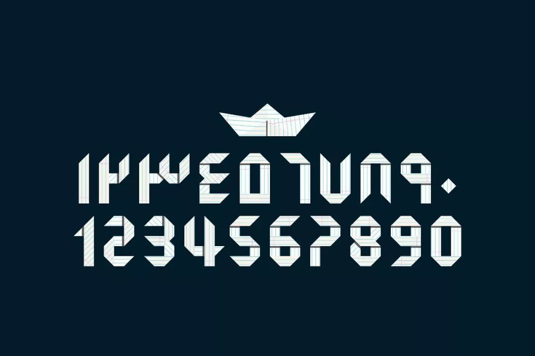 每日字体 | 这款字体设计灵感来自折纸