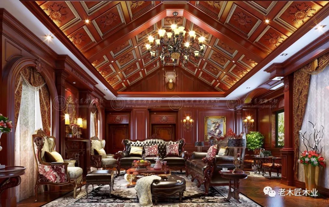 绝美欧式整木家装设计效果图 流淌着高贵气息！