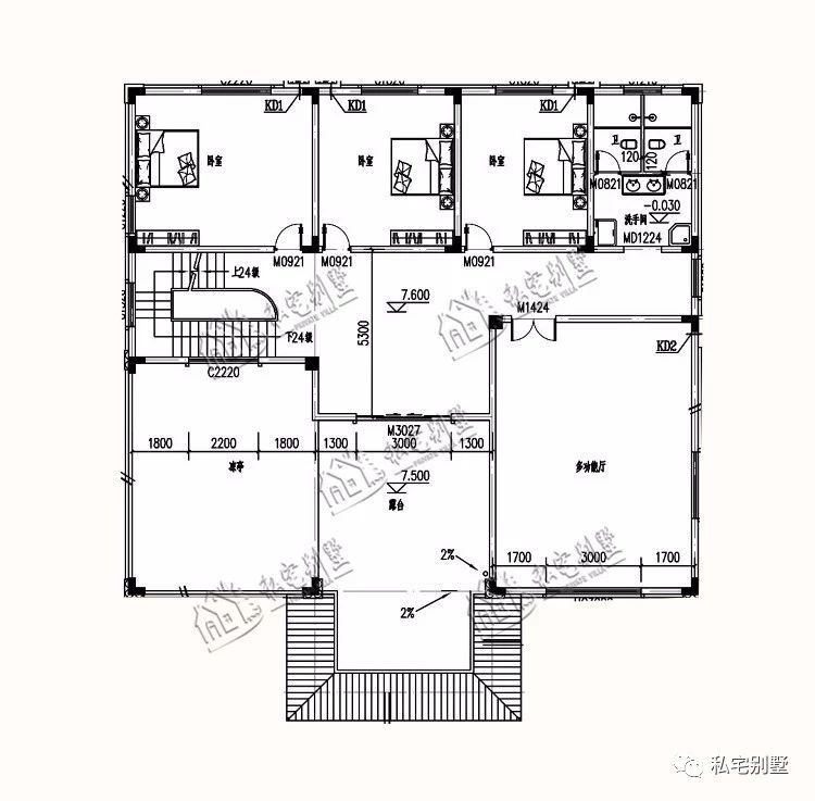三层豪华欧式别墅设计,豪华又不失美感建在农村就是土豪的表现