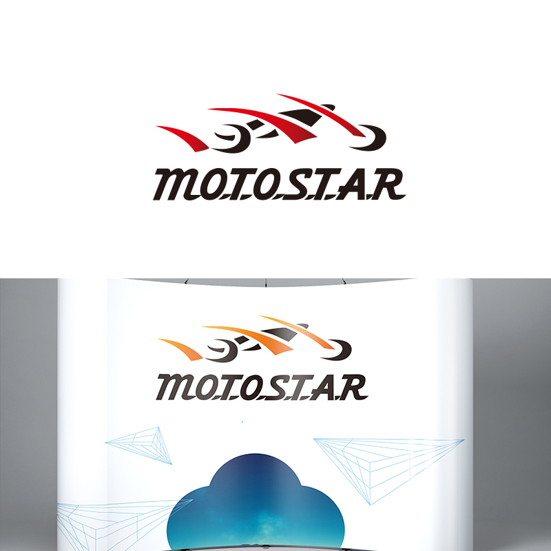 MOTOSTAR摩托车配件品牌LOGO设计