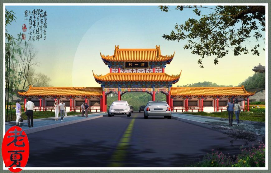 超赞的门楼设计施工图纸方案,高大上的门楼设计施工图纸方案