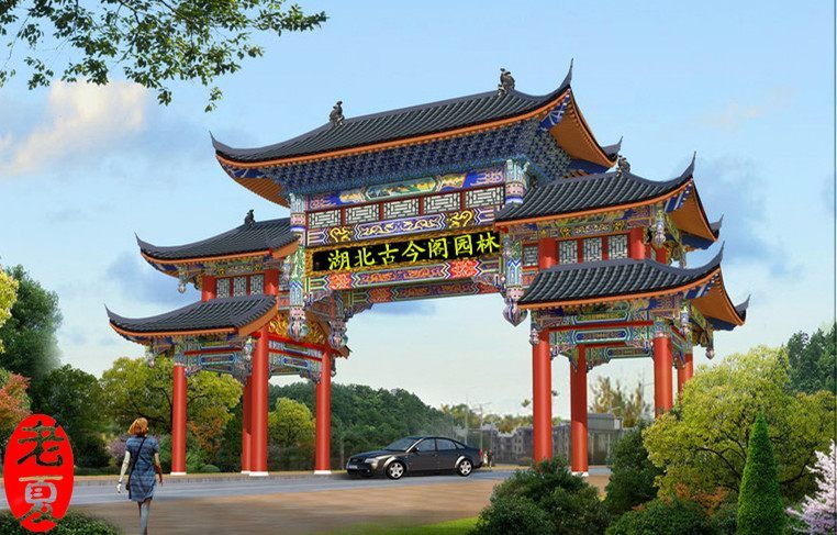 超赞的门楼设计施工图纸方案,高大上的门楼设计施工图纸方案