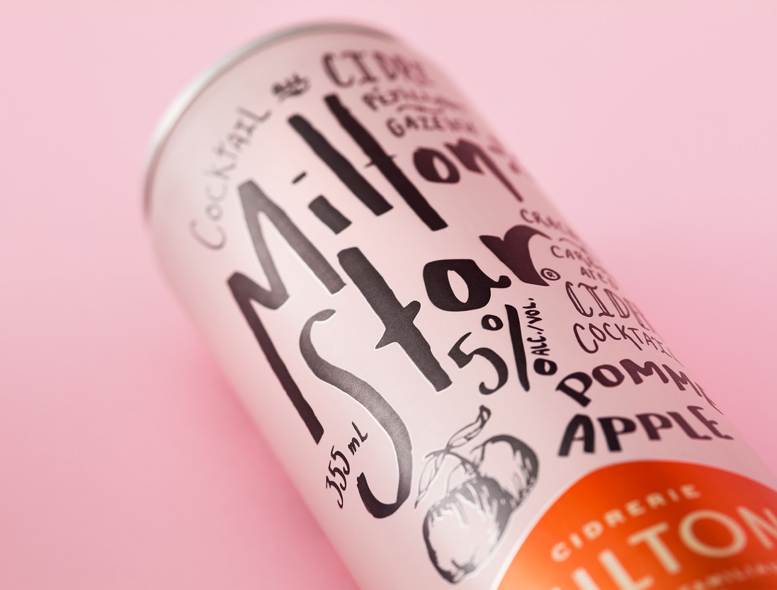 Milton Star罐装苹果酒包装设计 独特创新的酒瓶设计,酒瓶设计图片欣赏
