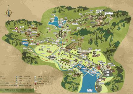 景区导游图，导览图